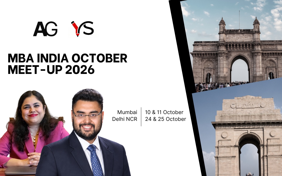 MBA India October Meet-Up 2026 - Mumbai, 10 and 11 October; Delhi NCR, 24 and 25 October